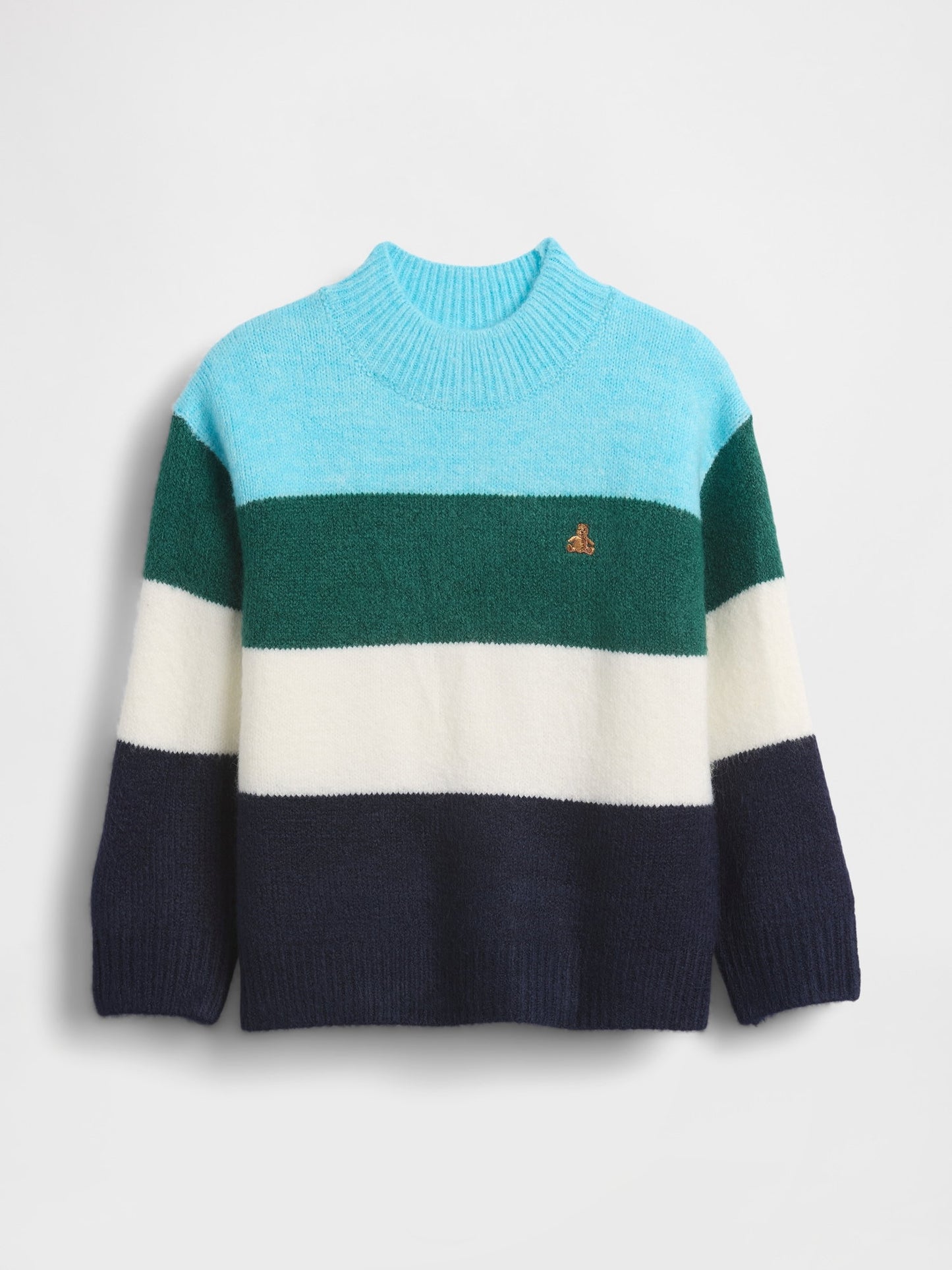 Çok Renkli Baby & Toddler Mockneck Kazak