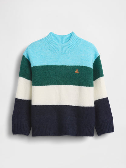 Çok Renkli Baby & Toddler Mockneck Kazak