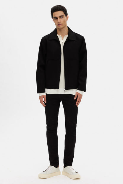 Tween Relaxed Fit Siyah Düz Mont