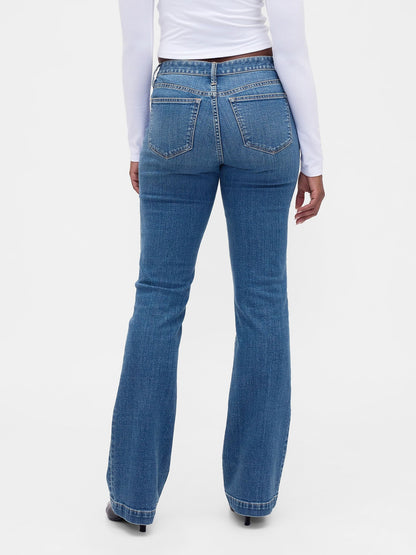 Denim Mavi Curvy Low Rise Long & Lean Jean Pantolon