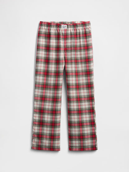 Kırmızı 100% Geri Dönüştürülmüş Flannel Pijama Altı