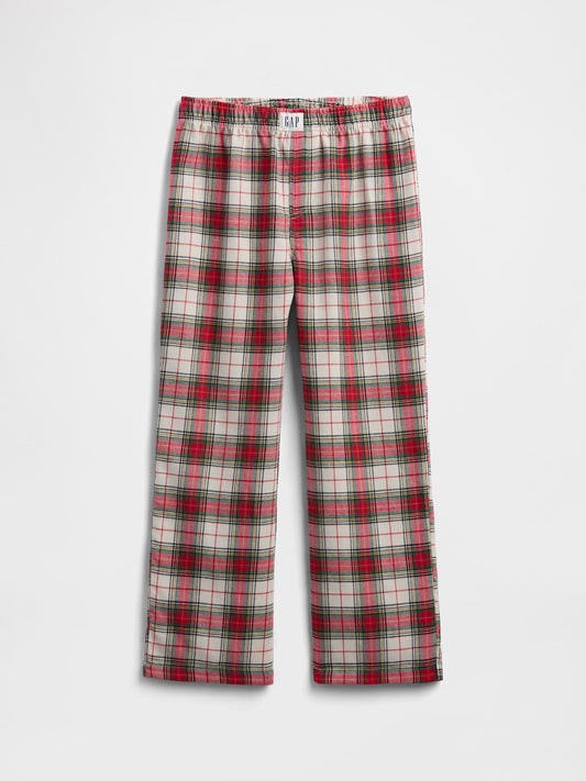 Kırmızı 100% Geri Dönüştürülmüş Flannel Pijama Altı