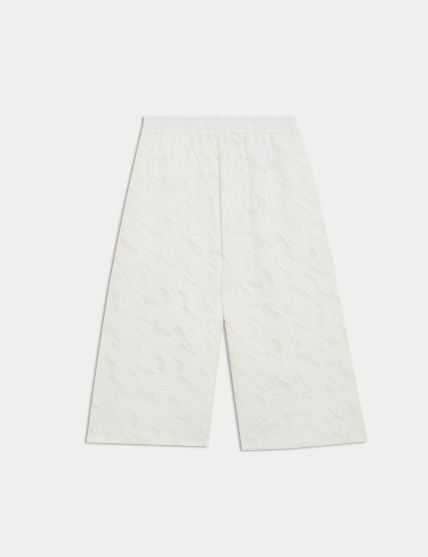Saf Pamuklu Geniş Paça Culotte Pantolon
