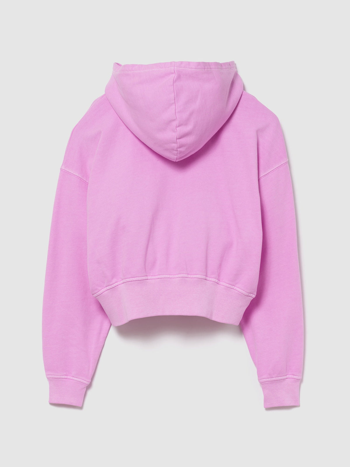Pembe Fransız Havlu Kumaş Oversized Gap Logo Fermuarlı Sweatshirt