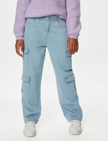 Straight Denim Kargo Jean (6-16 Yaş)