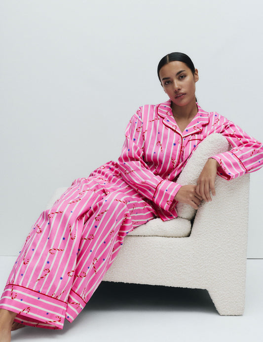 Pamuklu Saten Pijama Takımı