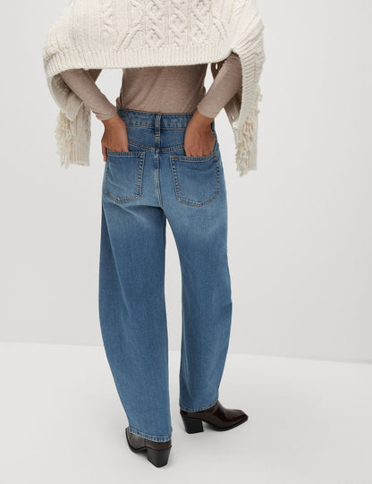 Mid Rise Rahat Kalıp Horseshoe Jean