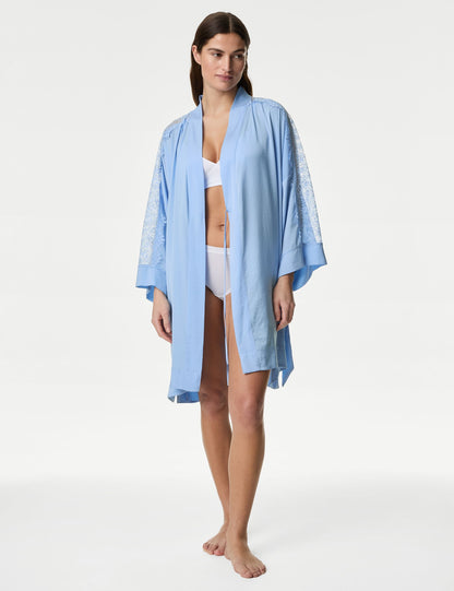 Dream Satin™ Dantel Detaylı Sabahlık