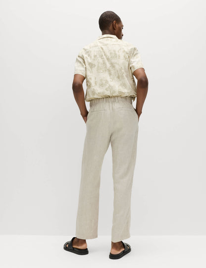 %100 Keten Chino Pantolon