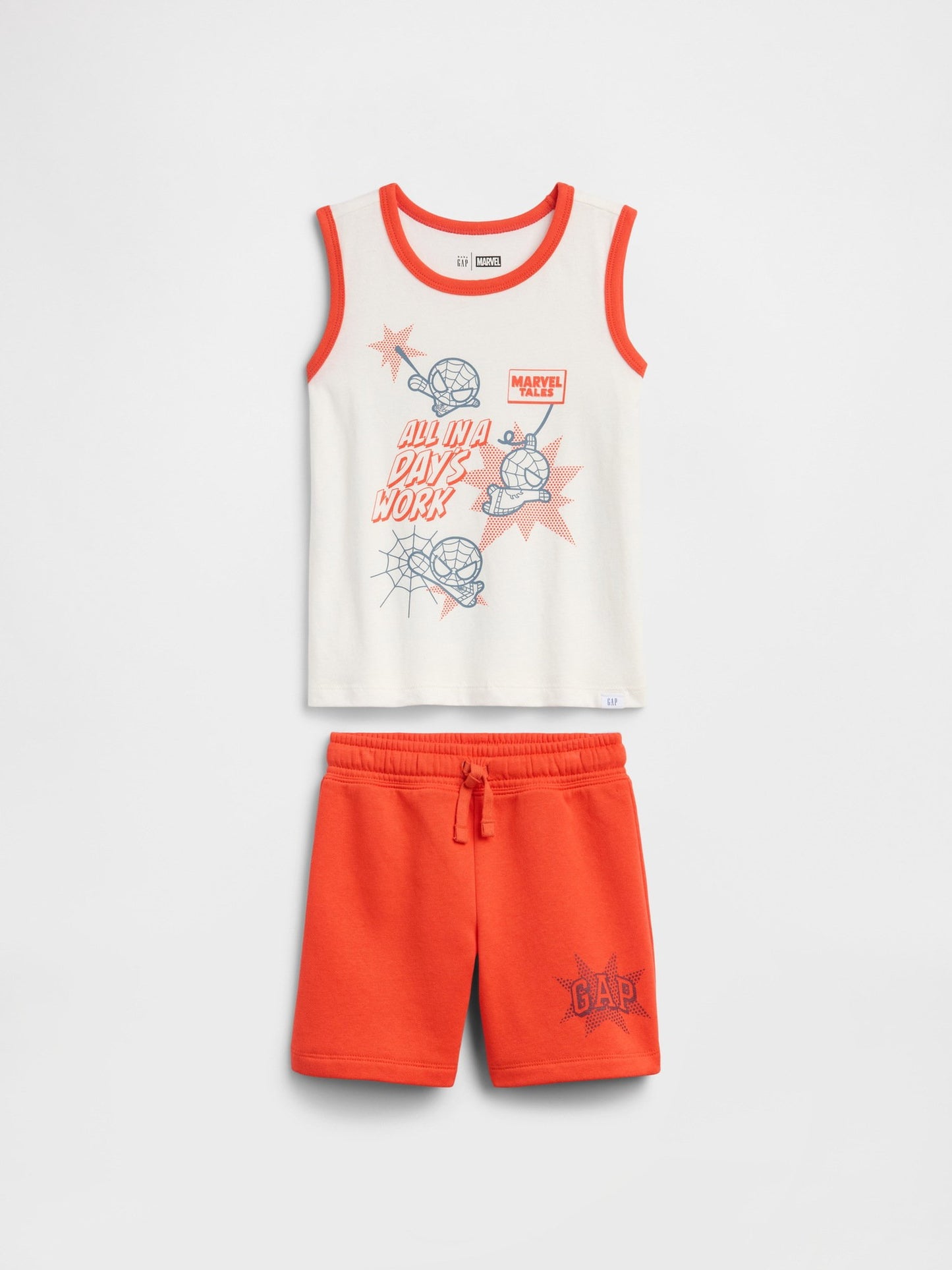 Turuncu Spider-man Two-piece Outfit Set