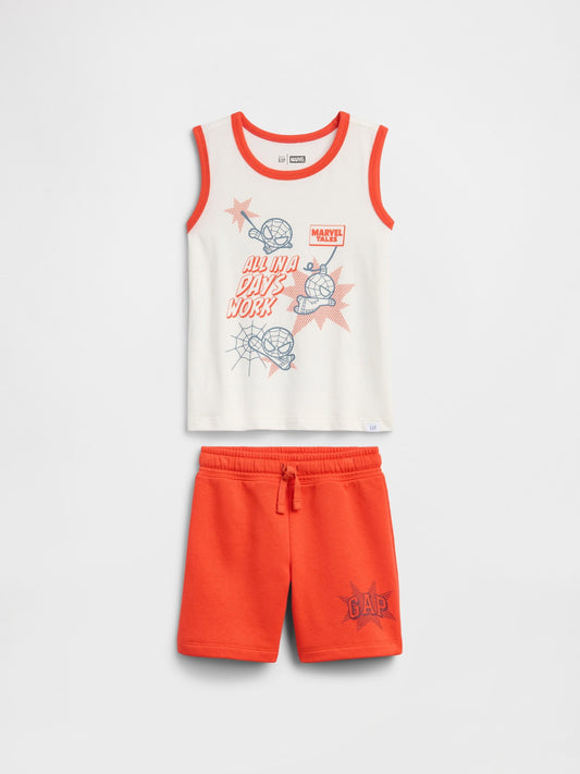Turuncu Spider-man Two-piece Outfit Set