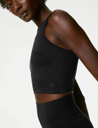 Fitted Fit Dikişsiz Crop Top