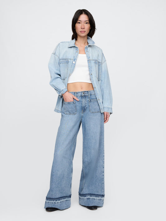 Mavi Mid Rise Ultrasoft Baggy Jean Pantolon