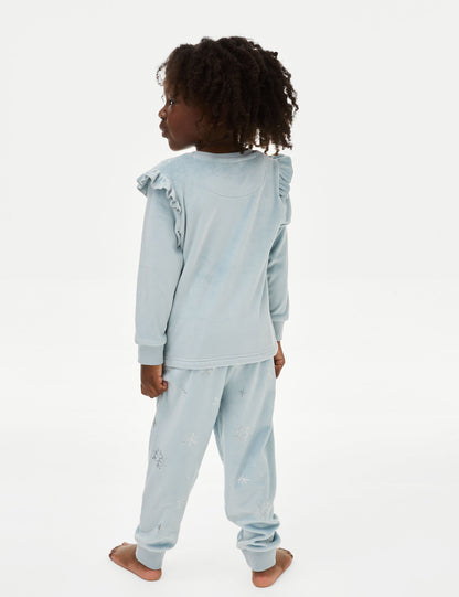 Frozen:trade_mark: Kadife Pijama Takımı (2-8 Yaş)