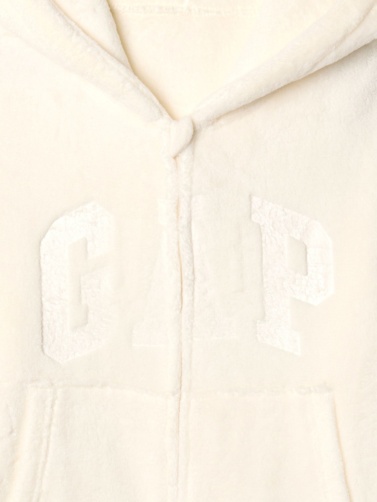 Kırık Beyaz Geri Dönüştürülmüş Sherpa Gap Logo Sabahlık