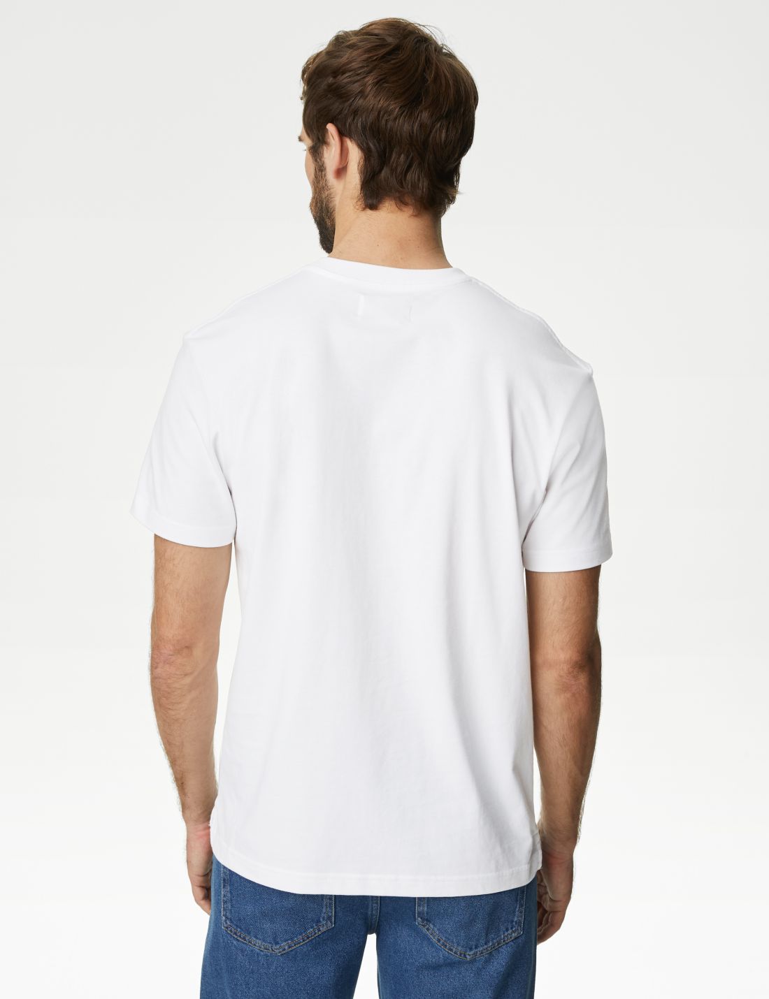 Saf Pamuklu Kısa Kollu T-shirt