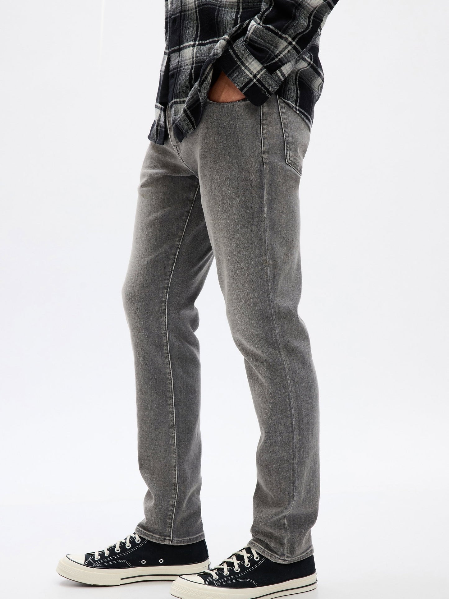 Gri Gapflex Soft Wear Slim Jean Pantolon