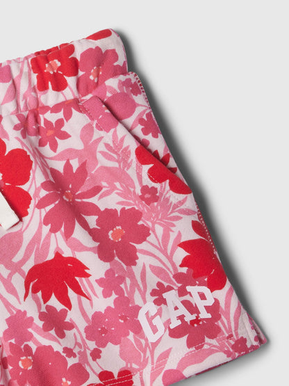 Pembe Gap Logo Fransız Havlu Kumaş Pull-on Şort