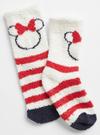 Beyaz Disney Minnie Mouse Cozy Grafik Baskılı Çorap