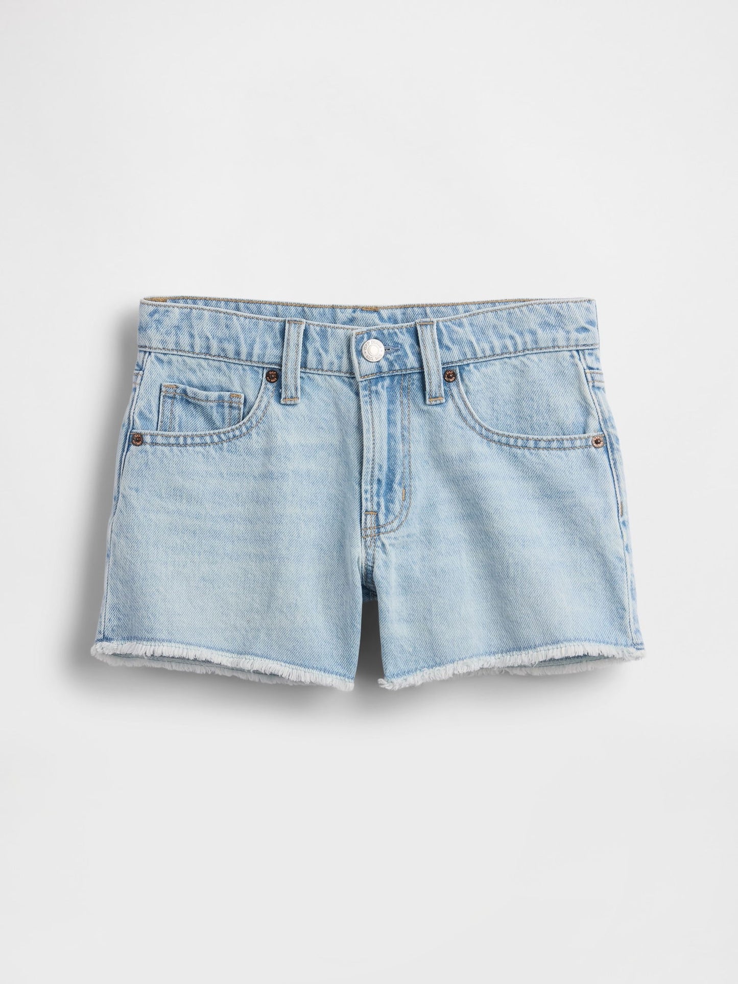 Açık Mavi Low Rise Stride Denim Şort