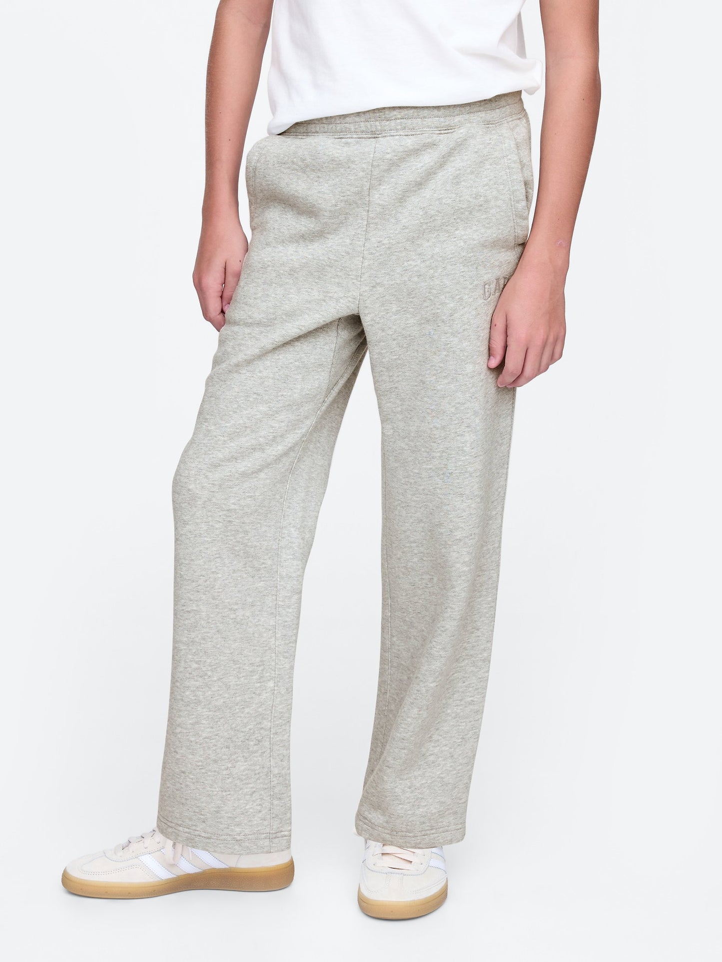 Gri Gap Logo Vintage Soft Baggy Eşofman Altı