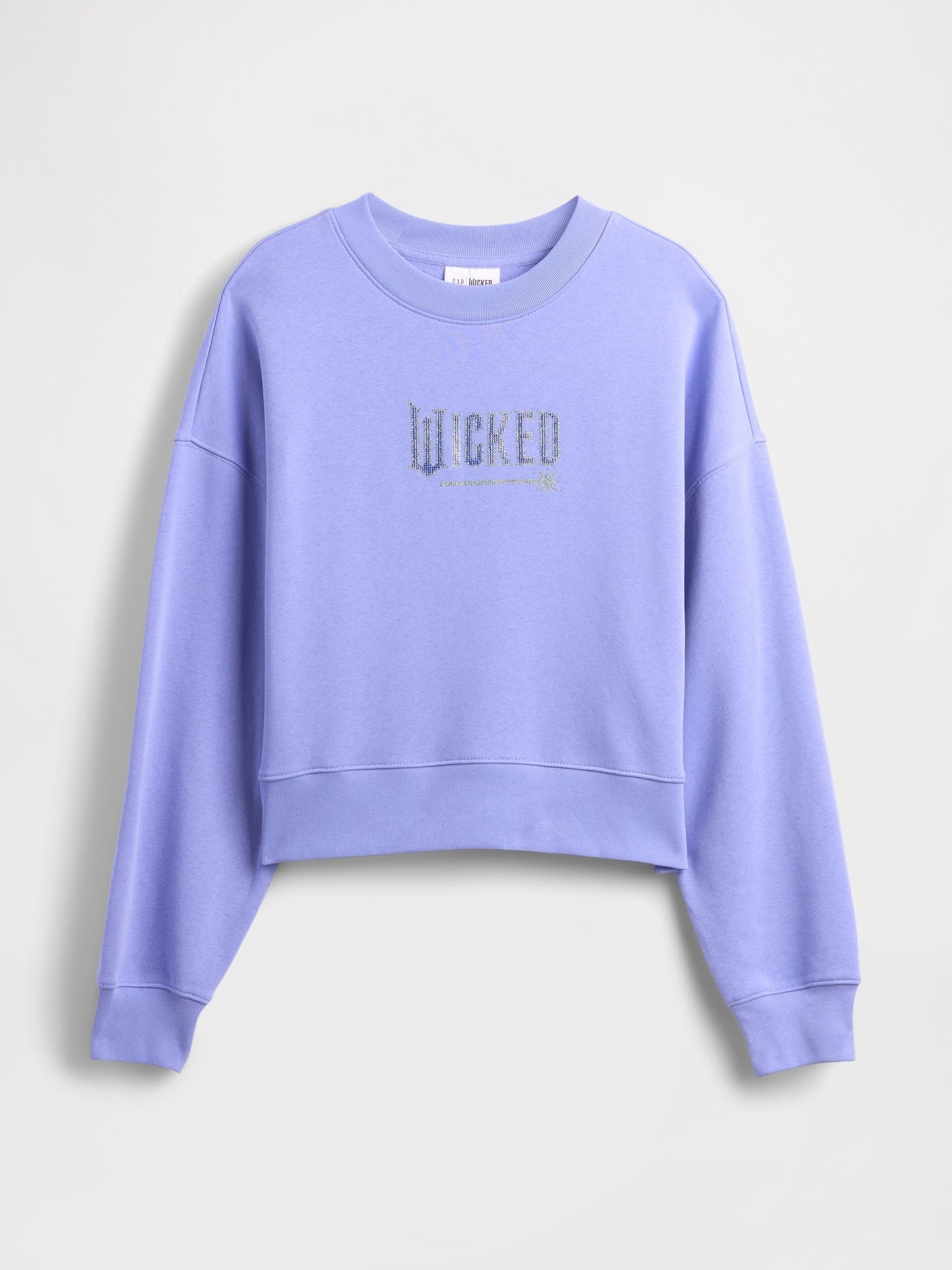 Açık Mavi Vintagesoft Wicked Crop Wedge Sweatshirt