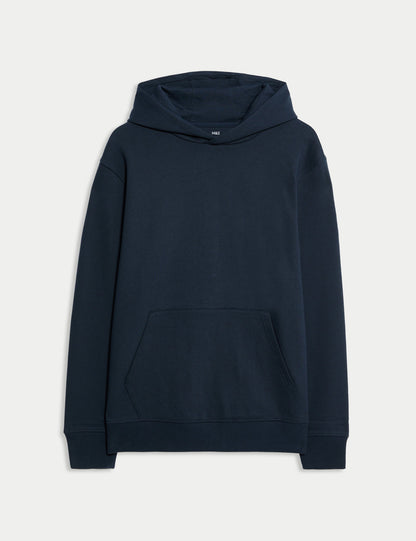 Pamuk Karışımlı Kapüşonlu Sweatshirt