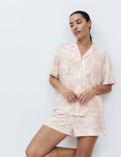 Desenli Pijama Takımı