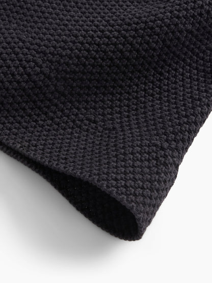 Siyah Knit Bucket Şapka