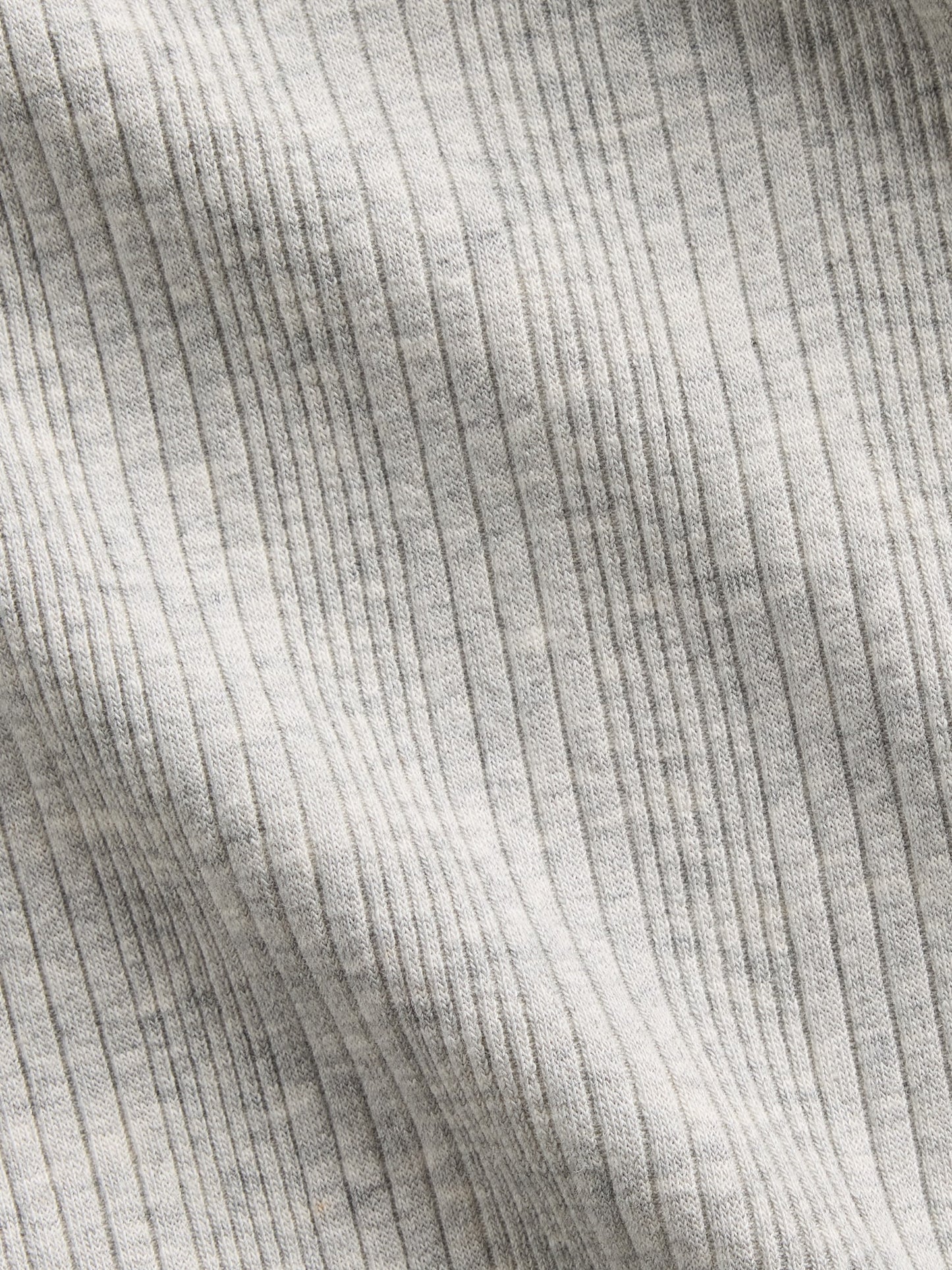 Açık Gri Variegated Fitilli T-shirt