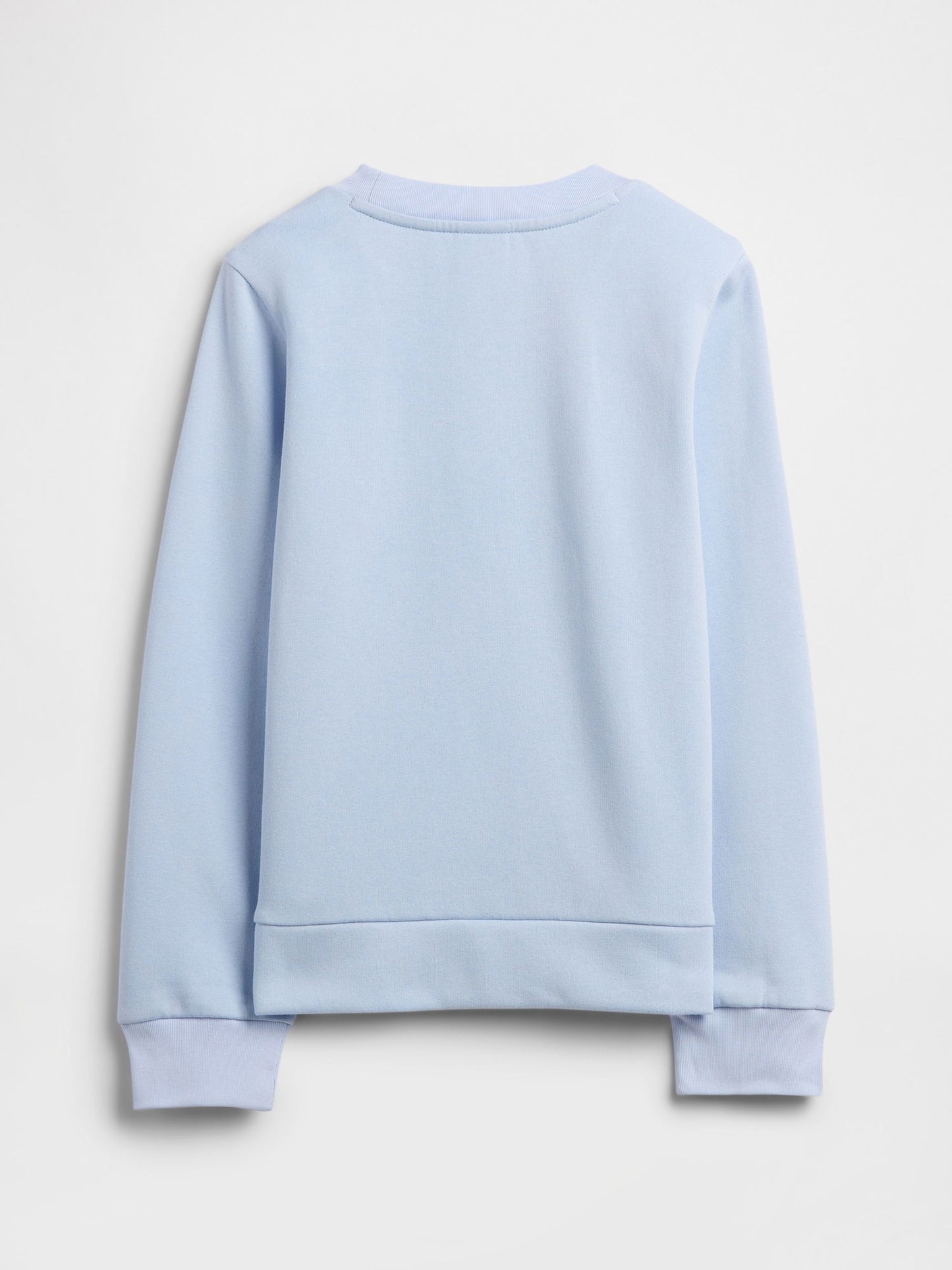 Açık Mavi Grafik Logo Baskılı Sweatshirt