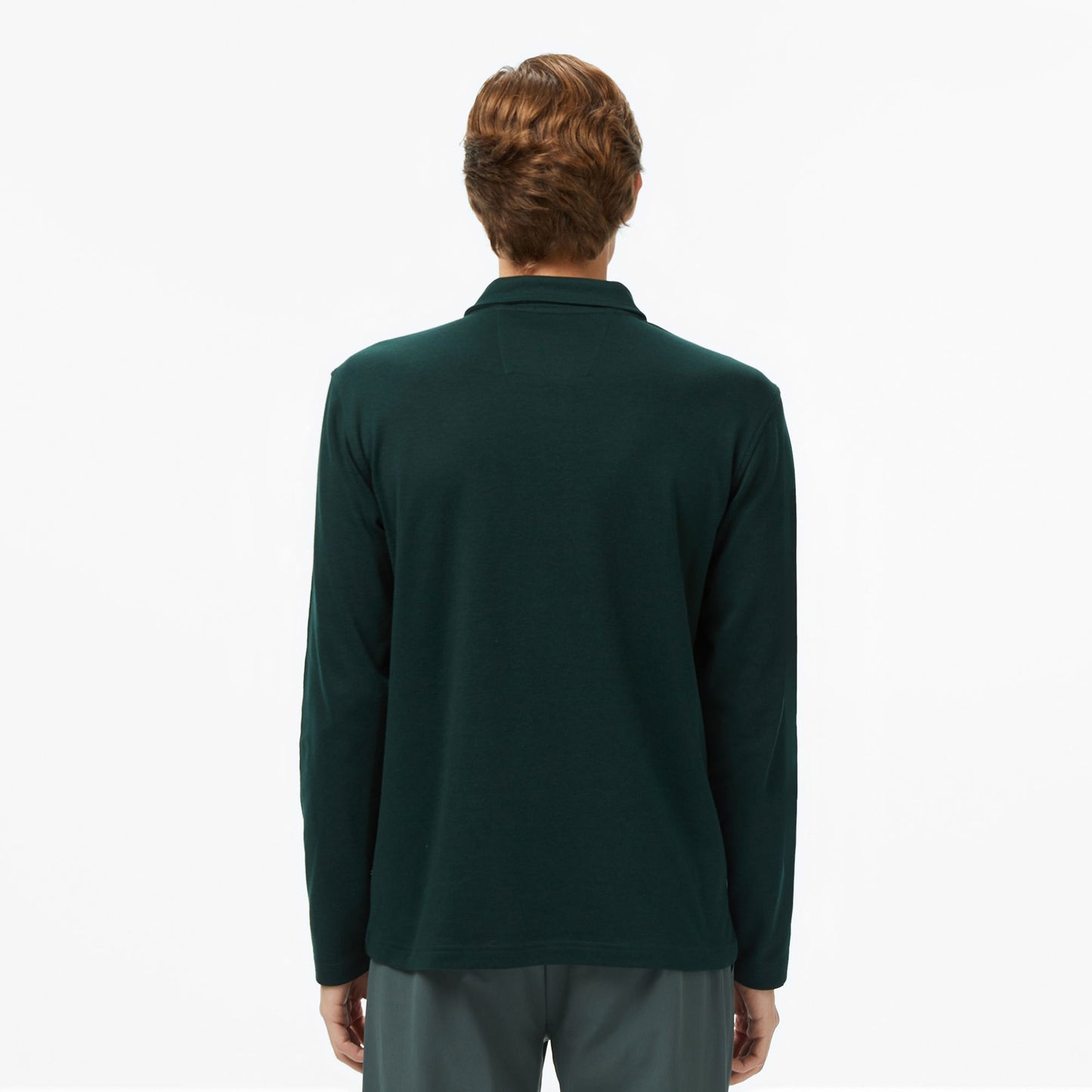 Nautica Erkek Yeşil Classic Fit Uzun Kollu Polo Yaka T-shirt