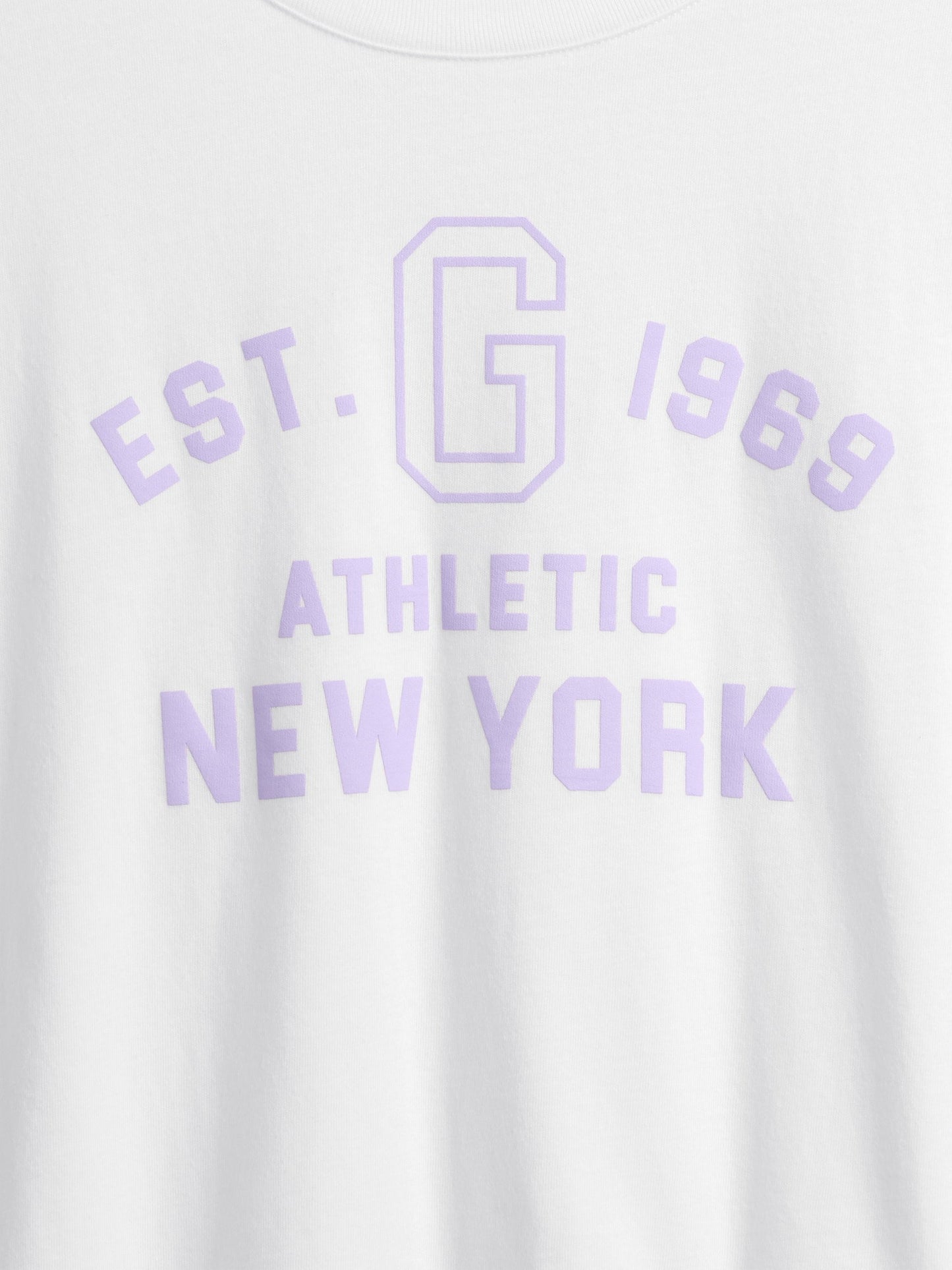 Beyaz Oversized Crop Logo T-shirt