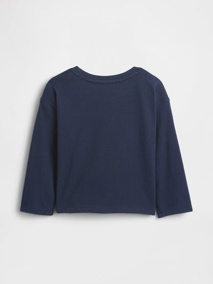 Lacivert Mix & Match Relaxed Grafik T-shirt