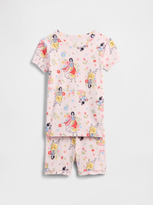 Pembe Babygap × Disney Pamuk Prenses %100 Organik Pamuk Pijama Takımı