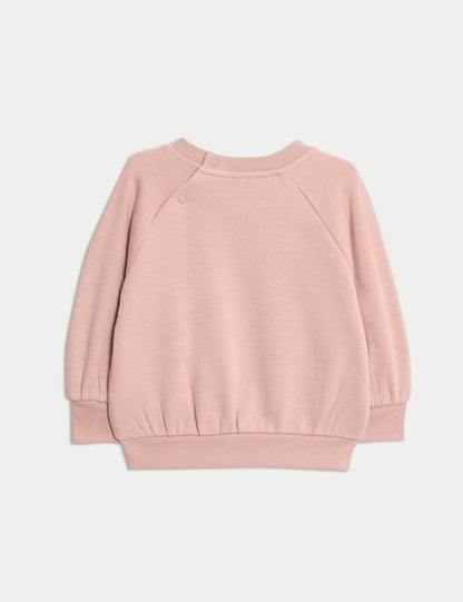 Pamuk Karışımlı Sweatshirt (0–3 Yaş)