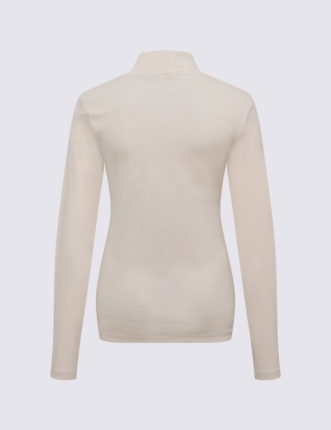 Pamuklu Boğazlı Yaka Slim Fit Üst