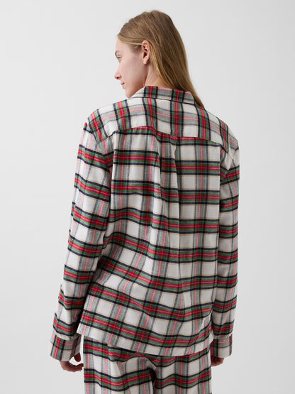 Çok Renkli Softest Flannel Gömlek Pijama Üstü