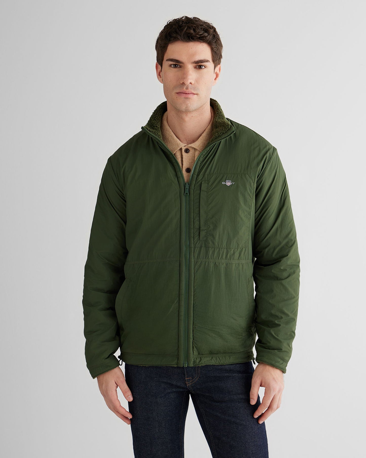 Gant Erkek Haki Standart Fit T-shirt