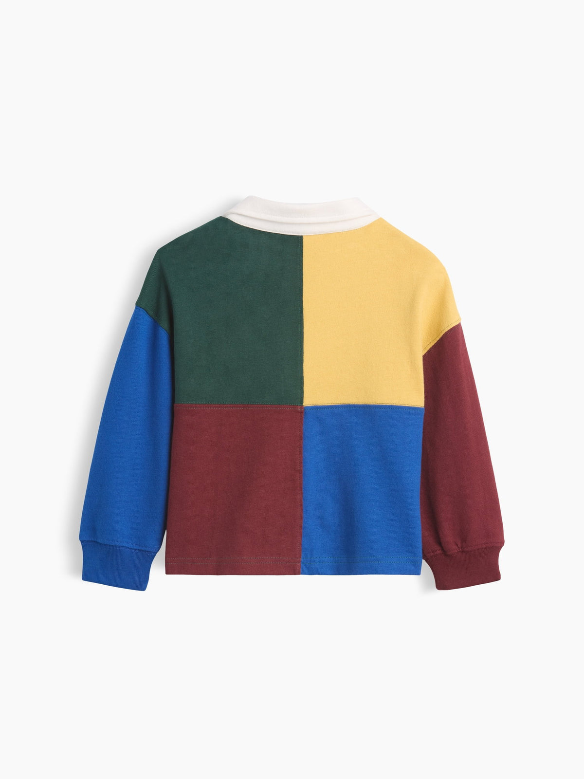 Çok Renkli Colorblock Rugby Polo T-shirt