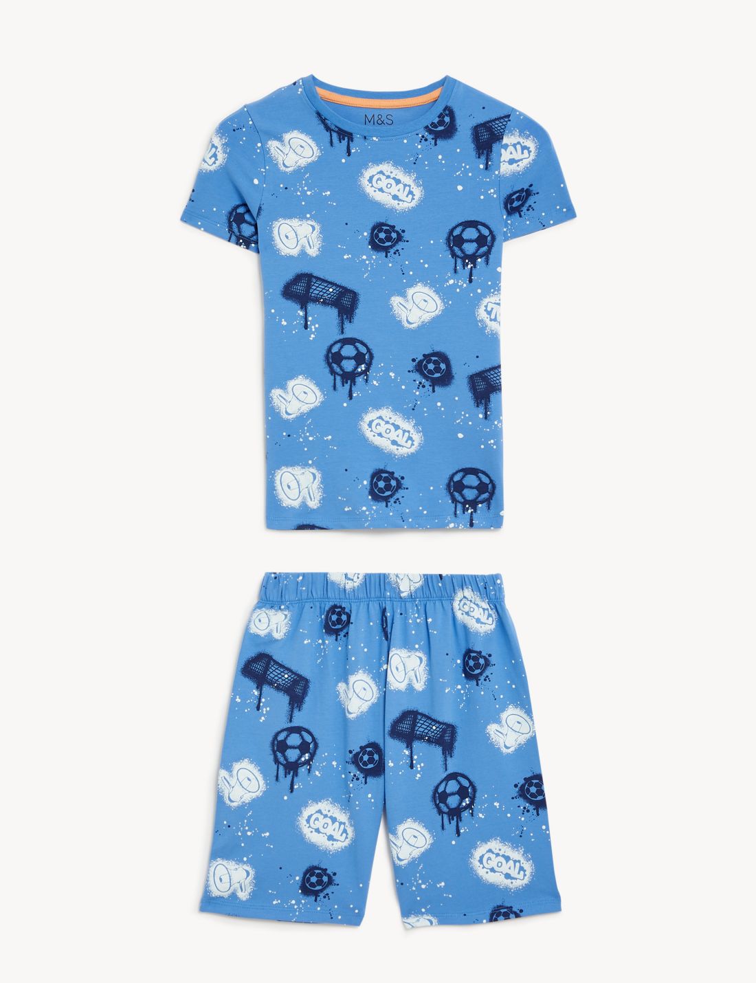 Futbol Temalı Kısa Kollu Pijama Takımı (7-16 Yaş)