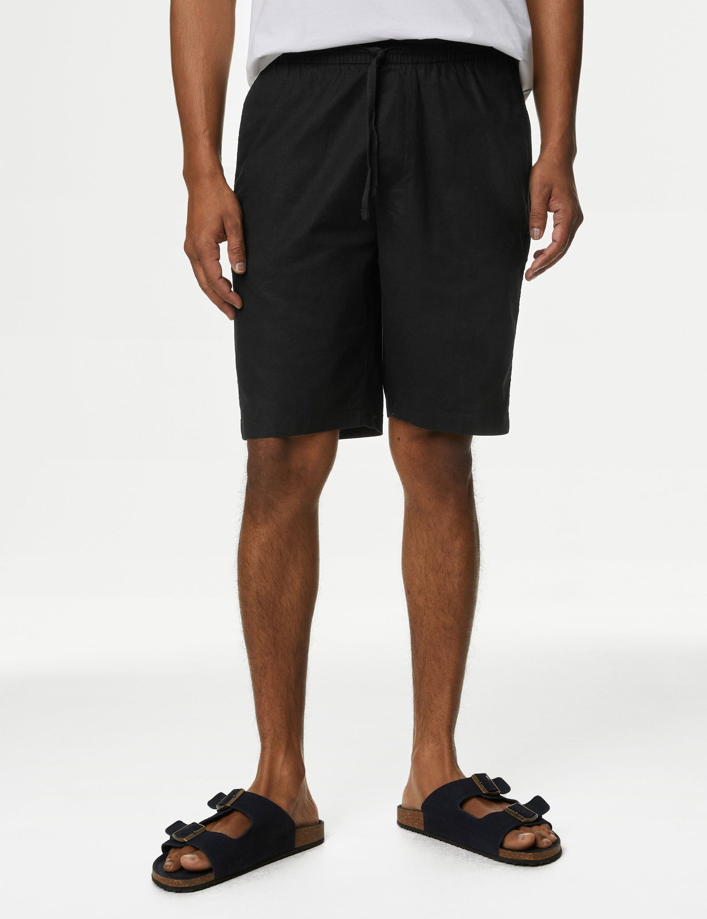 Regular Fit Keten Şort