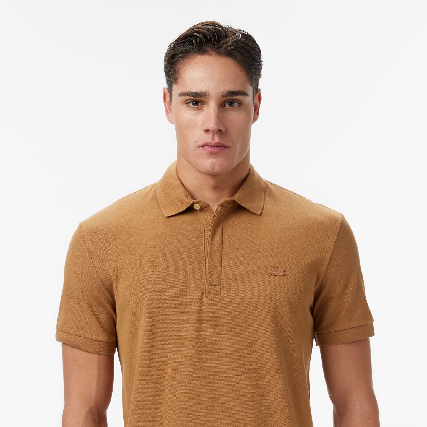 Lacoste Erkek Regular Fit Açık Kahverengi Polo