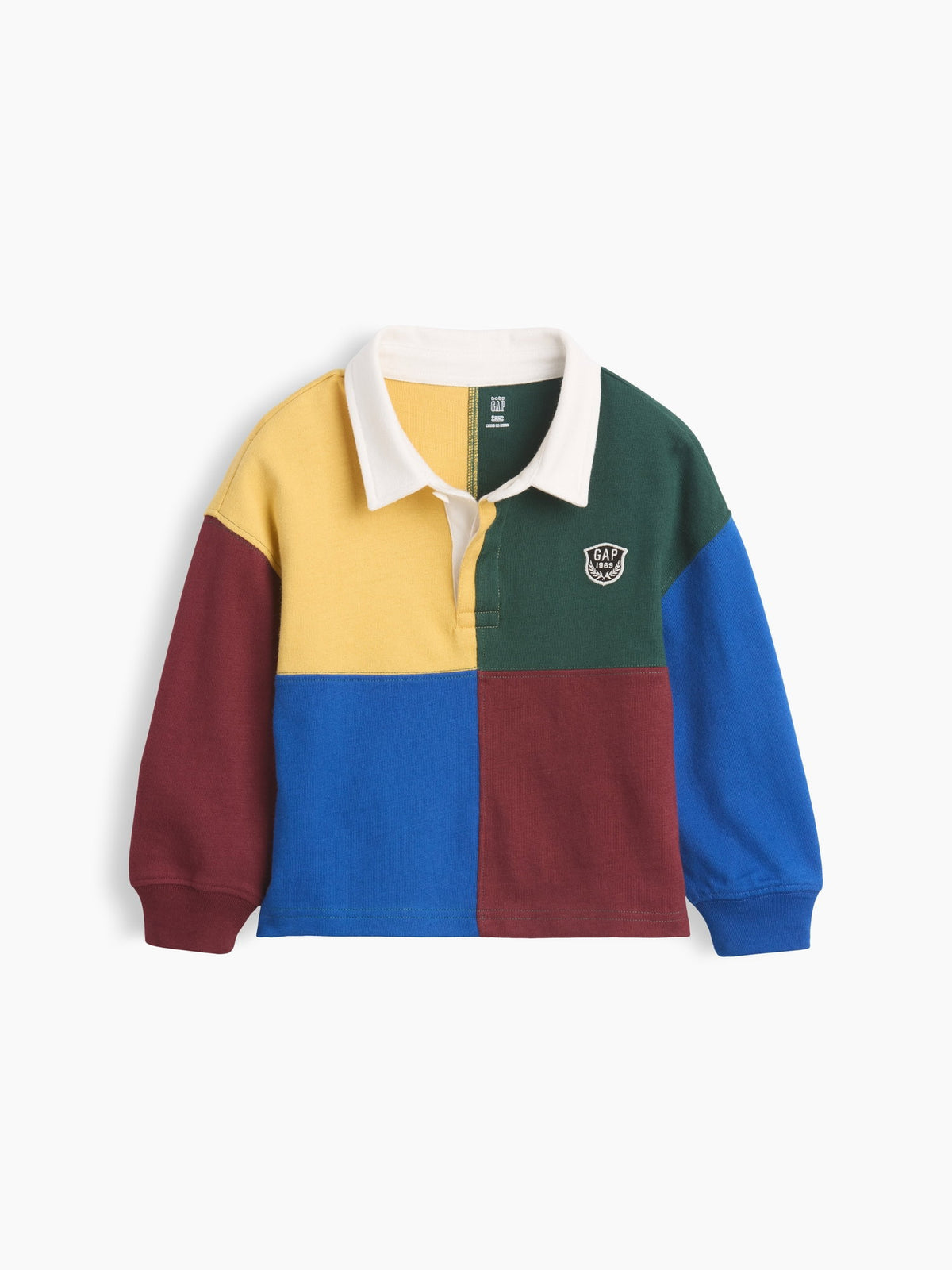 Çok Renkli Colorblock Rugby Polo T-shirt