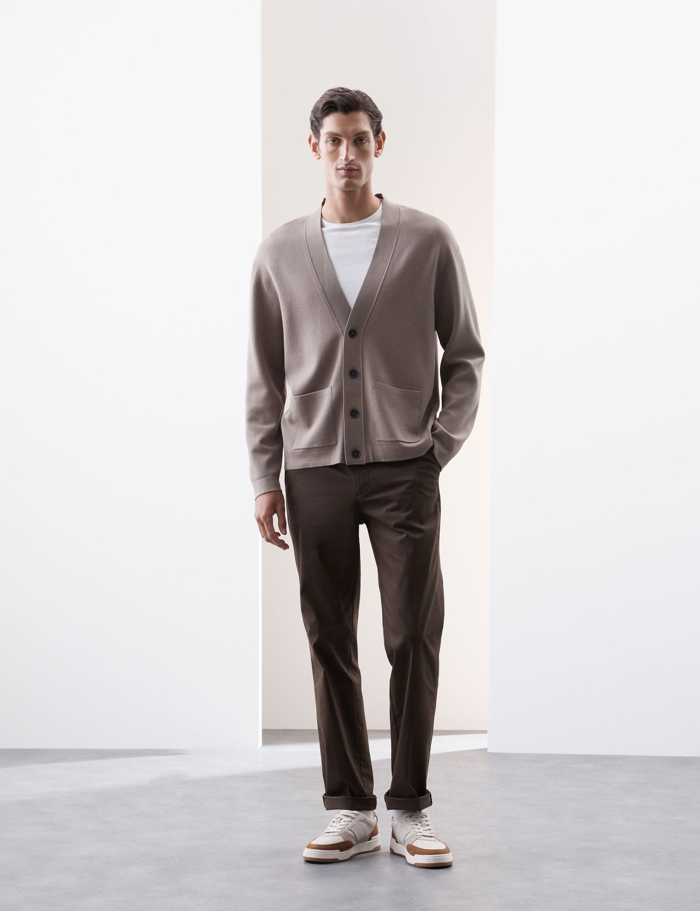 Relaxed Fit V-yaka Hırka