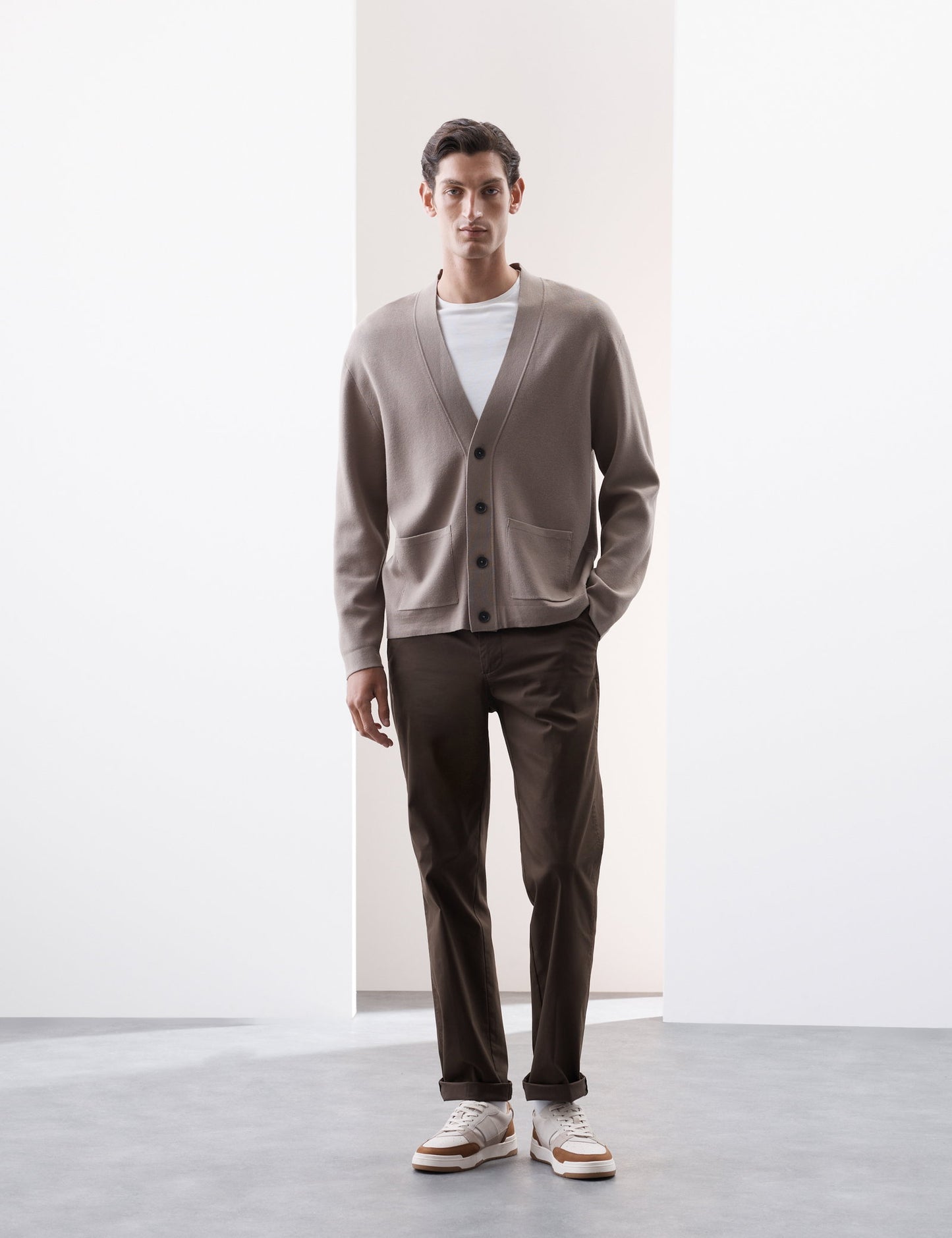Relaxed Fit V-yaka Hırka