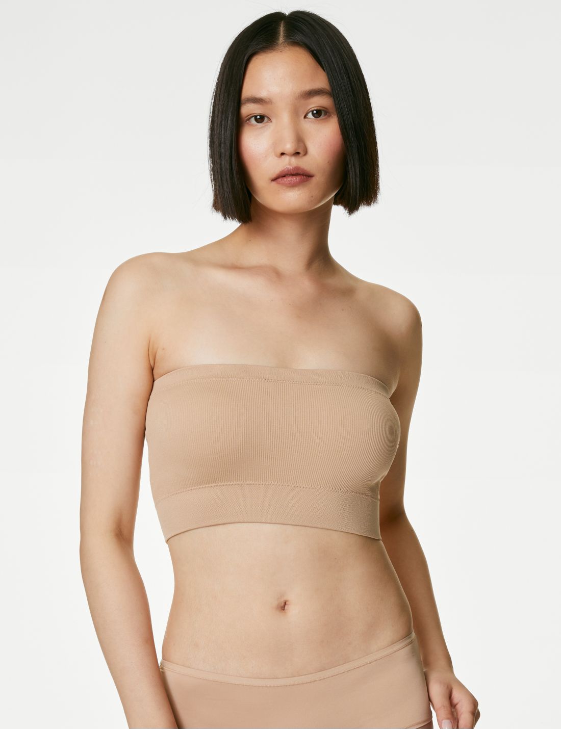 Dikişsiz Straplez Bandeau Sütyen