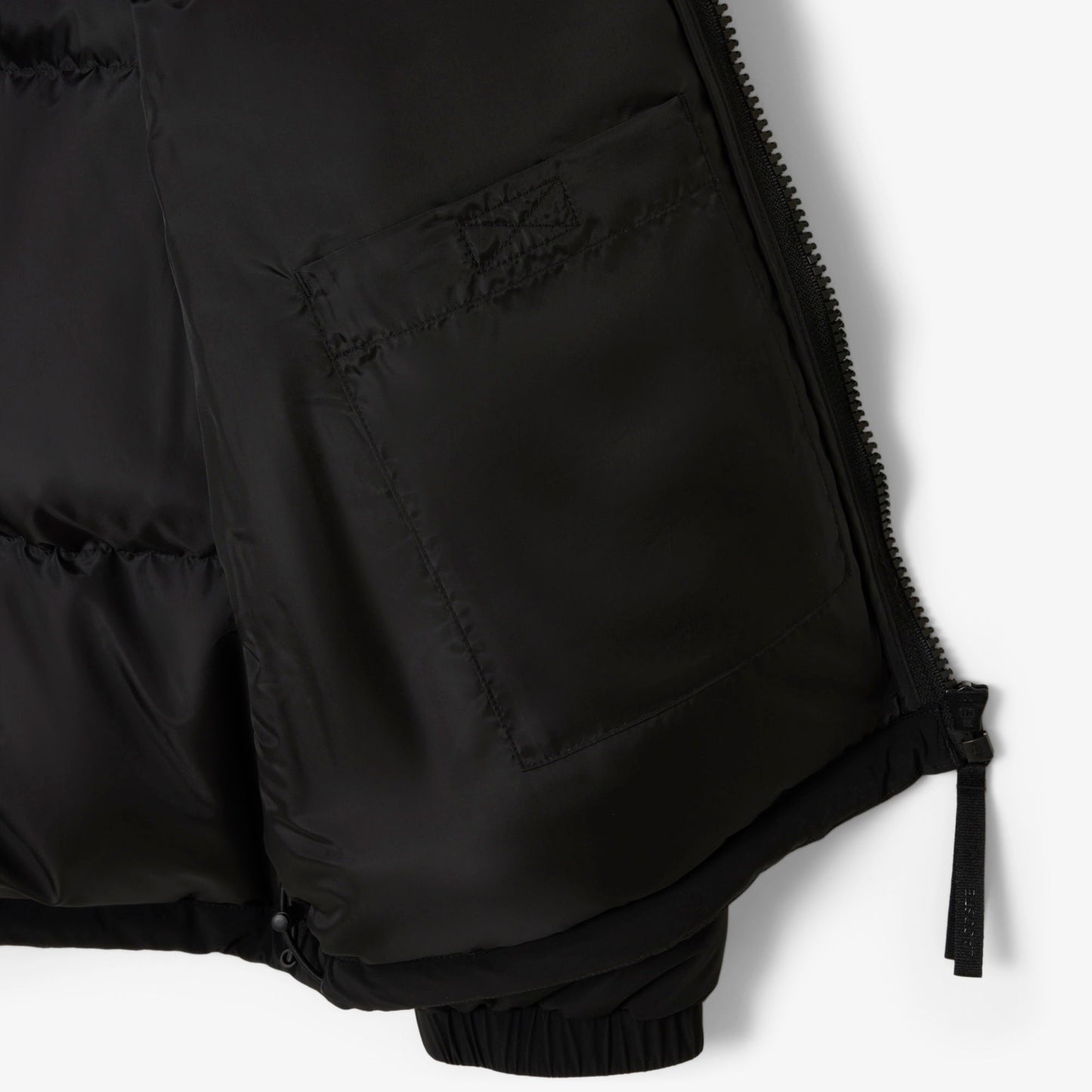 Lacoste Erkek Relaxed Fit Kapüşonlu Siyah Mont