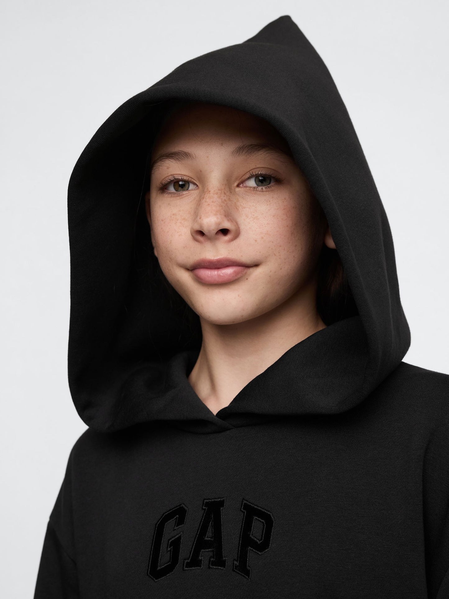 Siyah Wicked Gap Logo Vintage Soft Sweatshirt Elbise
