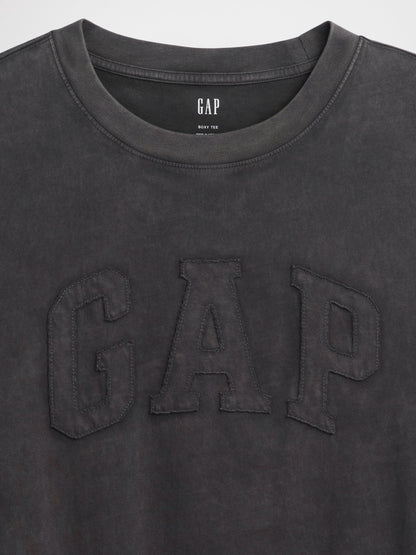 Siyah Everyday Soft Boxy Gap Logo T-shirt